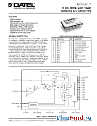 Datasheet ADS-917GM manufacturer Datel