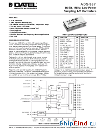 Datasheet ADS-937 manufacturer Datel