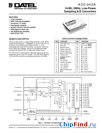 Datasheet ADS-942AME manufacturer Datel