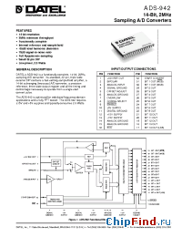 Datasheet ADS-942ME manufacturer Datel