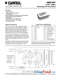 Datasheet ADS-947MM manufacturer Datel