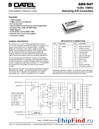 Datasheet ADS-947QL manufacturer Datel