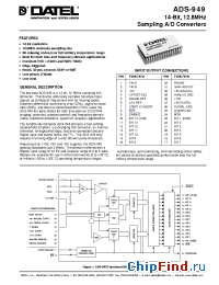 Datasheet ADS-949 manufacturer Datel