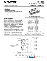 Datasheet ADS-950MC manufacturer Datel