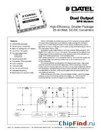 Datasheet BPB-15/1.3-Q48 manufacturer Datel