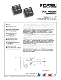 Datasheet BWR-15/165-D24 manufacturer Datel