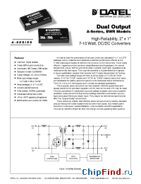 Datasheet BWR-15/330-D12A manufacturer Datel