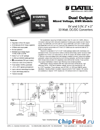 Datasheet BWR-5/3.333W manufacturer Datel