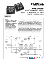 Datasheet BWR-5/3-3.3/4.25-D24A manufacturer Datel