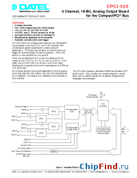 Datasheet CPCI-520 manufacturer Datel