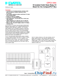 Datasheet CPCI-564WINS manufacturer Datel