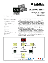 Datasheet DCA-20PC manufacturer Datel