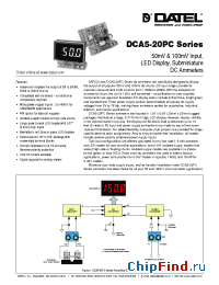 Datasheet DCA5-20PC manufacturer Datel
