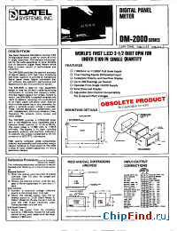 Datasheet DM-2000 manufacturer Datel