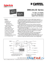 Datasheet DMS-20LCD-0-5 manufacturer Datel