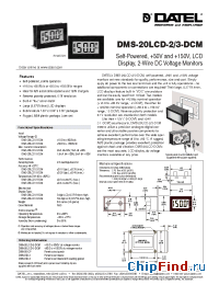 Datasheet DMS-20LCD-2-DCM manufacturer Datel