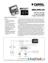 Datasheet DMS-20PC-0/5-5GS manufacturer Datel