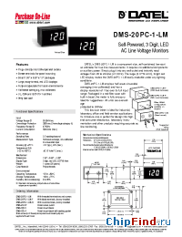 Datasheet DMS-20PC-1-LM manufacturer Datel