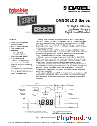 Datasheet DMS-30LCD-0 manufacturer Datel