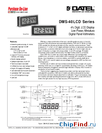 Datasheet DMS-40LCD-0/1 manufacturer Datel