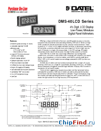 Datasheet DMS-40LCD-1/2 manufacturer Datel