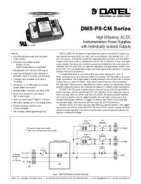 Datasheet DMS-PS-CM manufacturer Datel