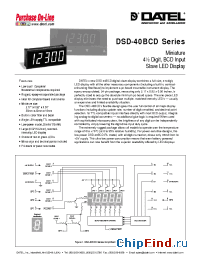Datasheet DSD-40BCD-RS manufacturer Datel