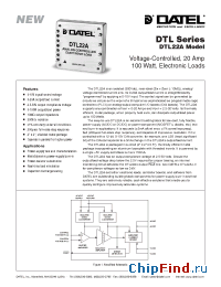 Datasheet DTL22A manufacturer Datel