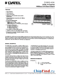 Datasheet DVME-626 manufacturer Datel