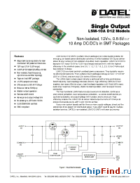 Datasheet LSM-0.8/10-D12 производства Datel