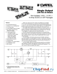 Datasheet LSN-1.5/10-D3 manufacturer Datel