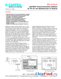 Datasheet PC-412LVS manufacturer Datel