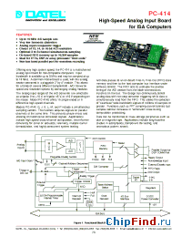 Datasheet PC-414 manufacturer Datel