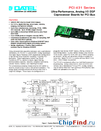 Datasheet PCI-431E manufacturer Datel