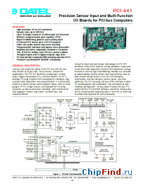 Datasheet PCI-441A manufacturer Datel