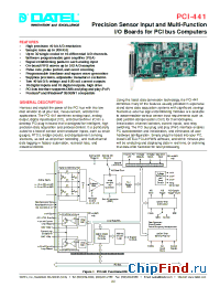 Datasheet PCI-441D manufacturer Datel