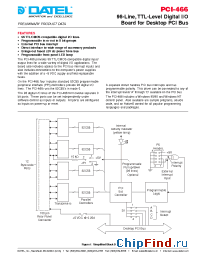 Datasheet PCI-466 manufacturer Datel