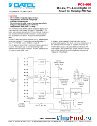 Datasheet PCI-466WIN manufacturer Datel