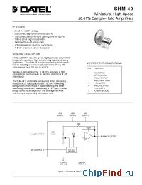 Datasheet SHM-49 manufacturer Datel