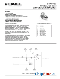 Datasheet SHM-950MC manufacturer Datel