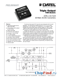 Datasheet TWR-3.3/4000-15/500-D24 manufacturer Datel