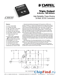 Datasheet TWR-5/3000-12/500-D12A manufacturer Datel