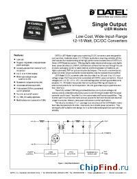 Datasheet UER-12/1250-D12 manufacturer Datel