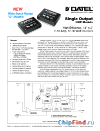 Datasheet UHE-1.2/10000-D12 manufacturer Datel