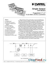 Datasheet UHR-5/4000-D12 manufacturer Datel