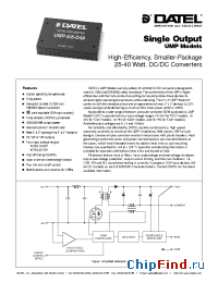 Datasheet UMP-12/2.5-Q48 производства Datel