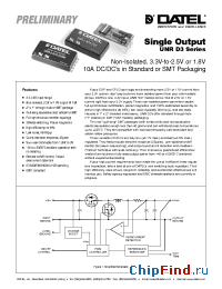 Datasheet UNR12-25W manufacturer Datel