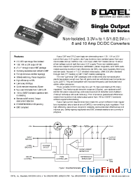 Datasheet UNR-1.8/10-D3SM manufacturer Datel