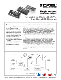 Datasheet UNR-3.3/10-D5T manufacturer Datel