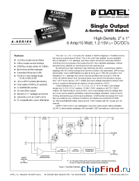 Datasheet UWR-12/1250-D48A manufacturer Datel